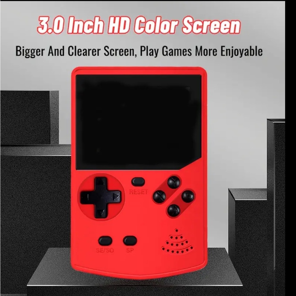 Game Box Plus Handheld Console - Red - Picture 4 of 6